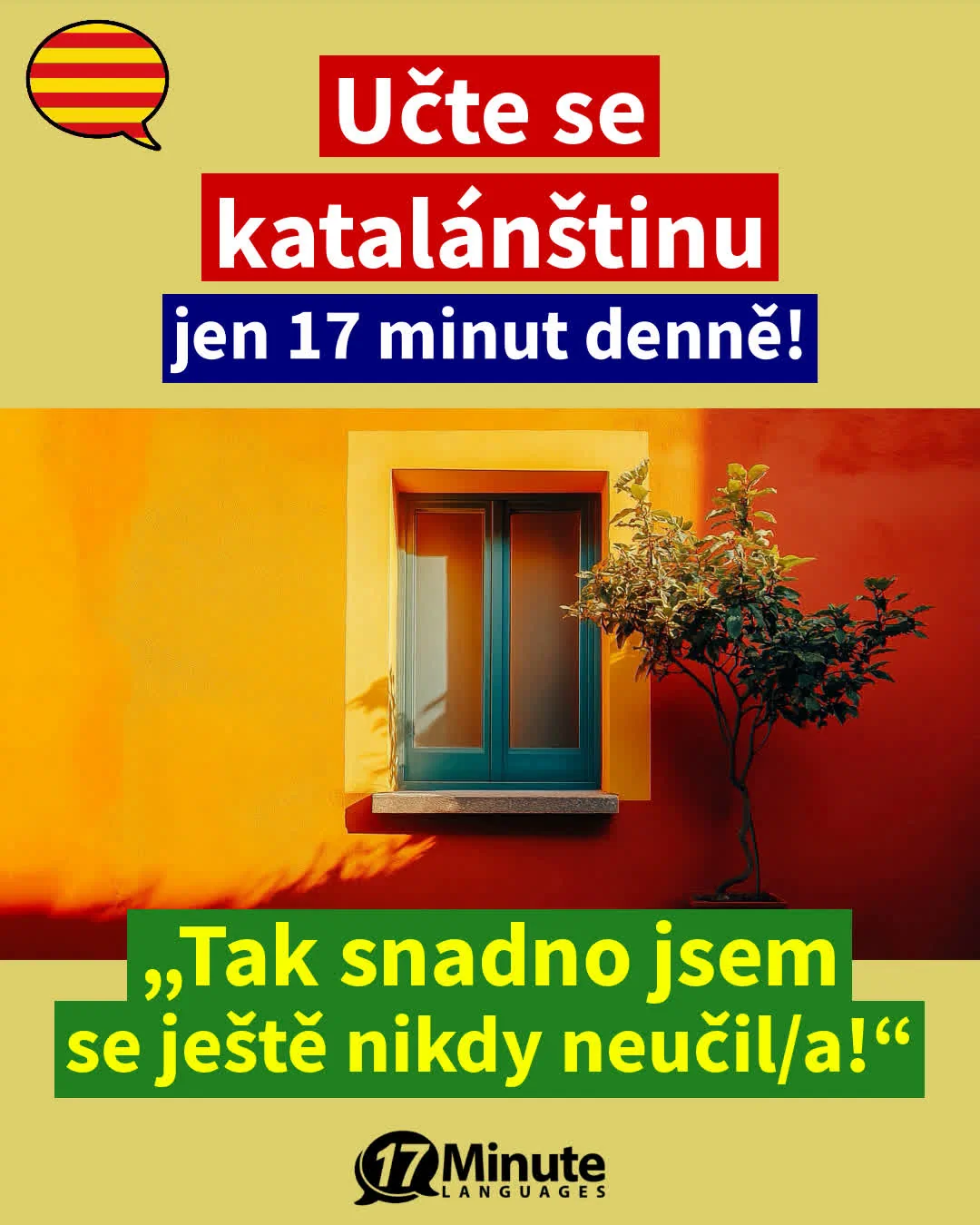 Naučte se katalánsky mnohem rychleji než běžnými výukovými metodami – stačí pouhých 17 minut výuky denně! – daily learning