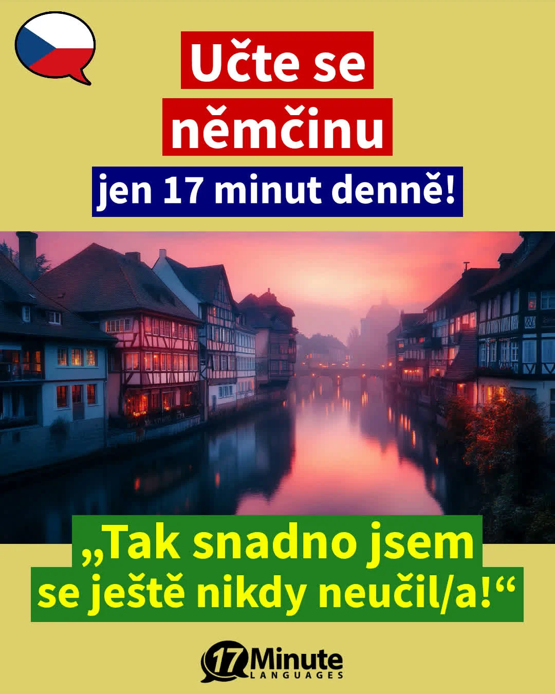 Naučte se německy mnohem rychleji než běžnými výukovými metodami – stačí pouhých 17 minut výuky denně! – daily learning