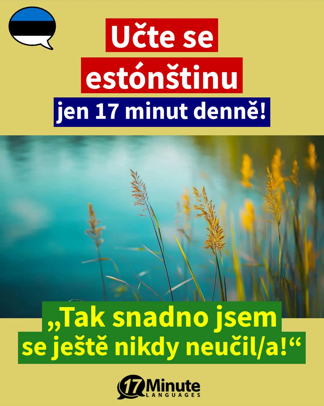 Naučte se estónsky mnohem rychleji než běžnými výukovými metodami – stačí pouhých 17 minut výuky denně! – daily learning