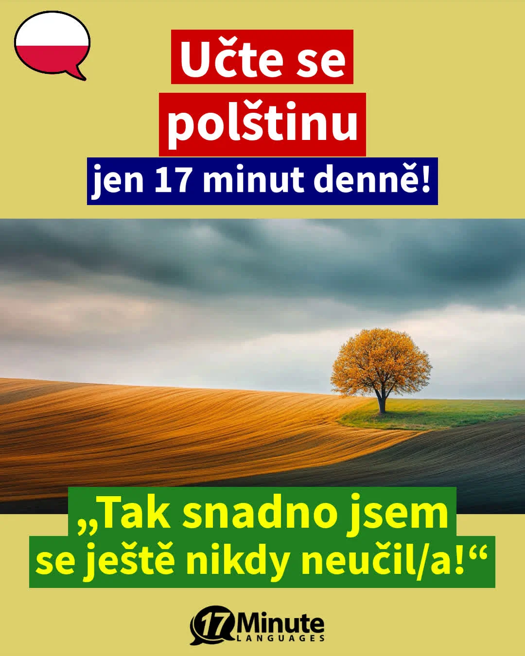 Naučte se polsky mnohem rychleji než běžnými výukovými metodami – stačí pouhých 17 minut výuky denně! – daily learning