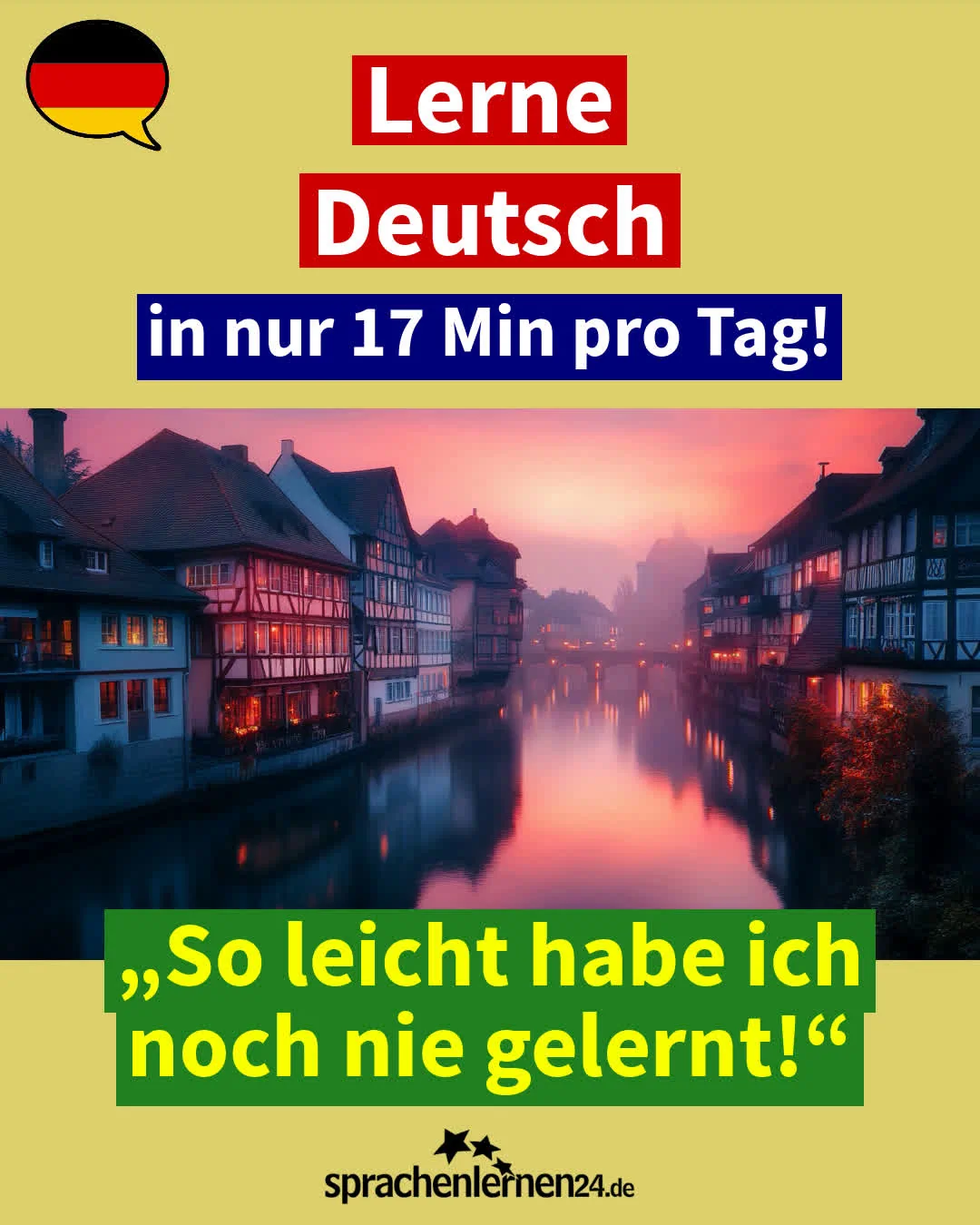 Deutsch für Fortgeschrittene: Lernen Sie fließend Deutsch sprechen! – täglich lernen