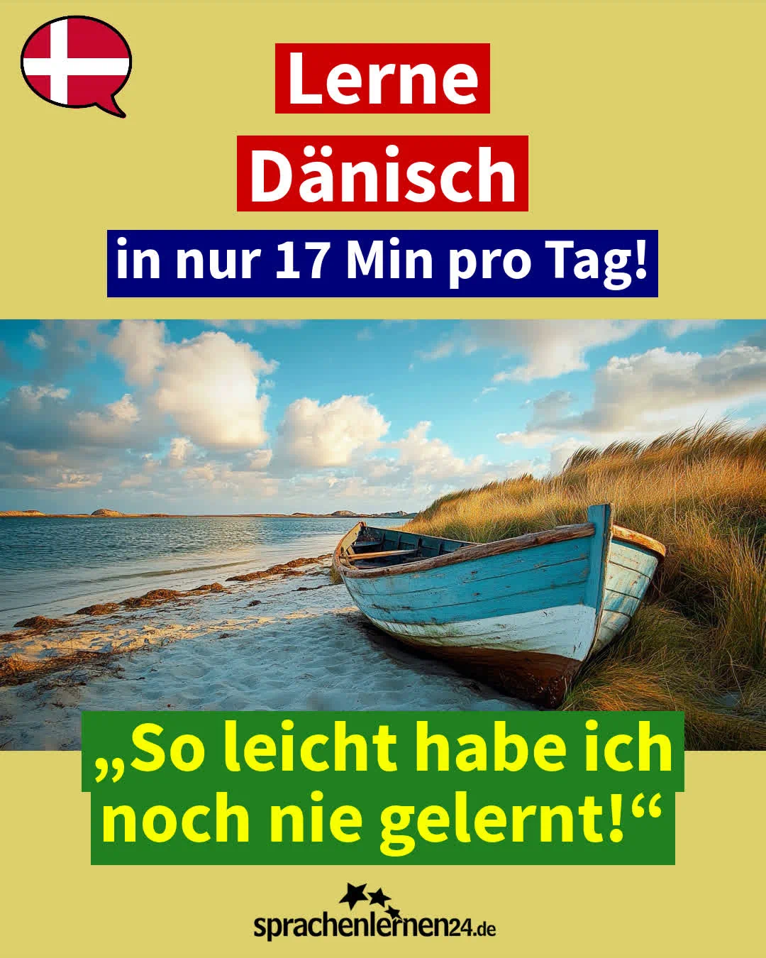 Mit diesem Fachwortschatz-Trainer lernen Sie über 2.100 Dänisch-Vokabeln und erreichen das Niveau eines Muttersprachlers C1/C2 – täglich lernen