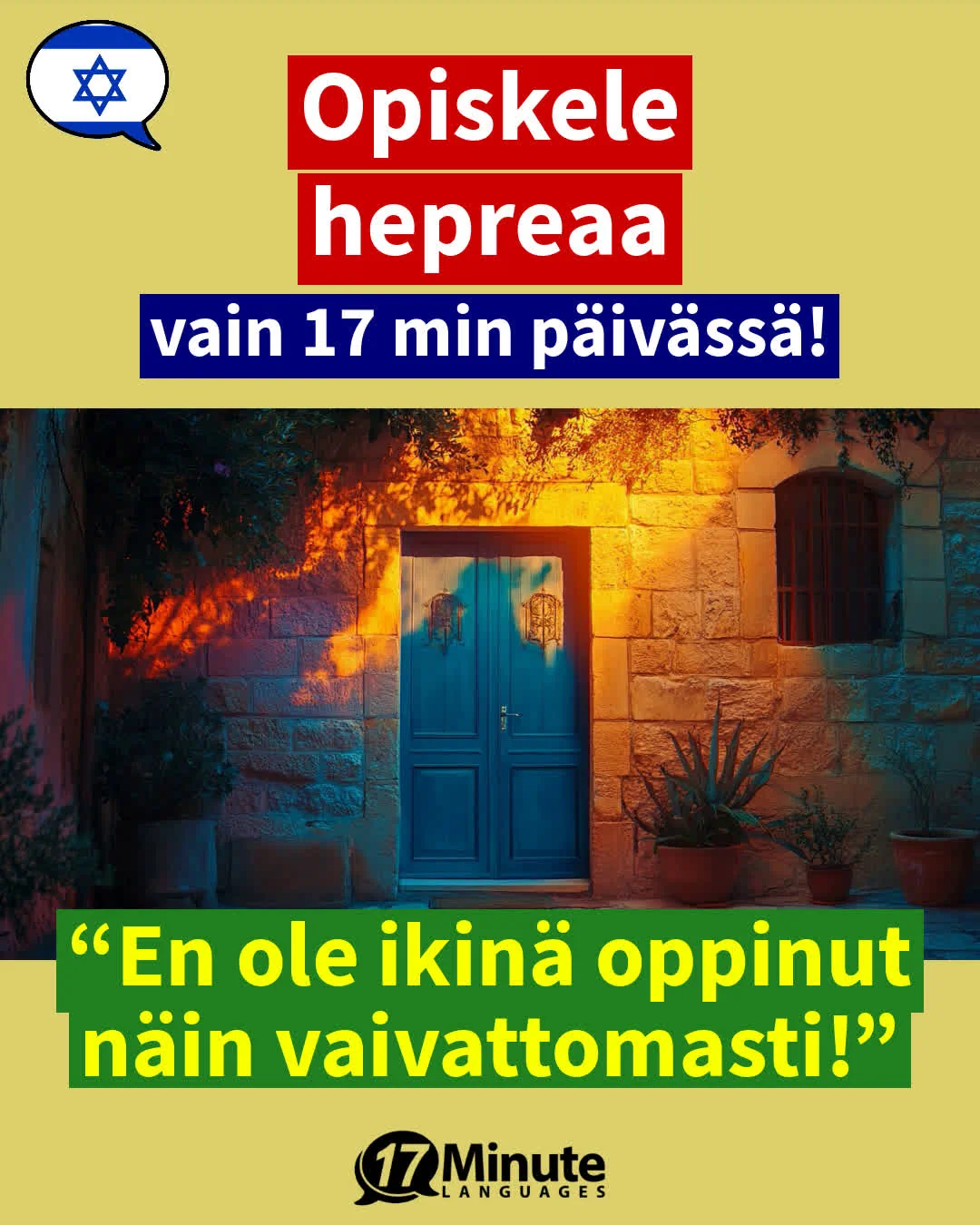 Opi itsevarma Business heprean kielen taito ja pääset urallasi eteenpäin! – daily learning
