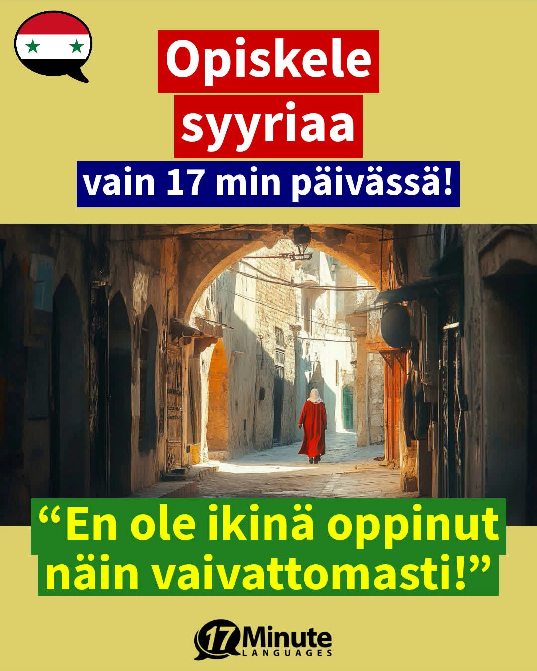 Syyriaa edistyneille: Jatkokurssilla opit puhumaan sujuvasti syyrian kieltä! – daily learning