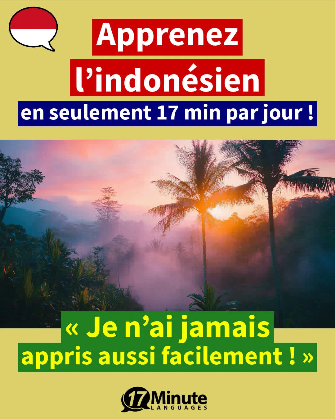  Avec ce programme d'entraînement au vocabualaire spécialisé, vous apprenez environ 2 100 mots de vocabulaire en indonésien et atteignez le niveau d'un locuteur de langue maternelle indonésienne, C1-C2﻿ – apprentissage quotidien