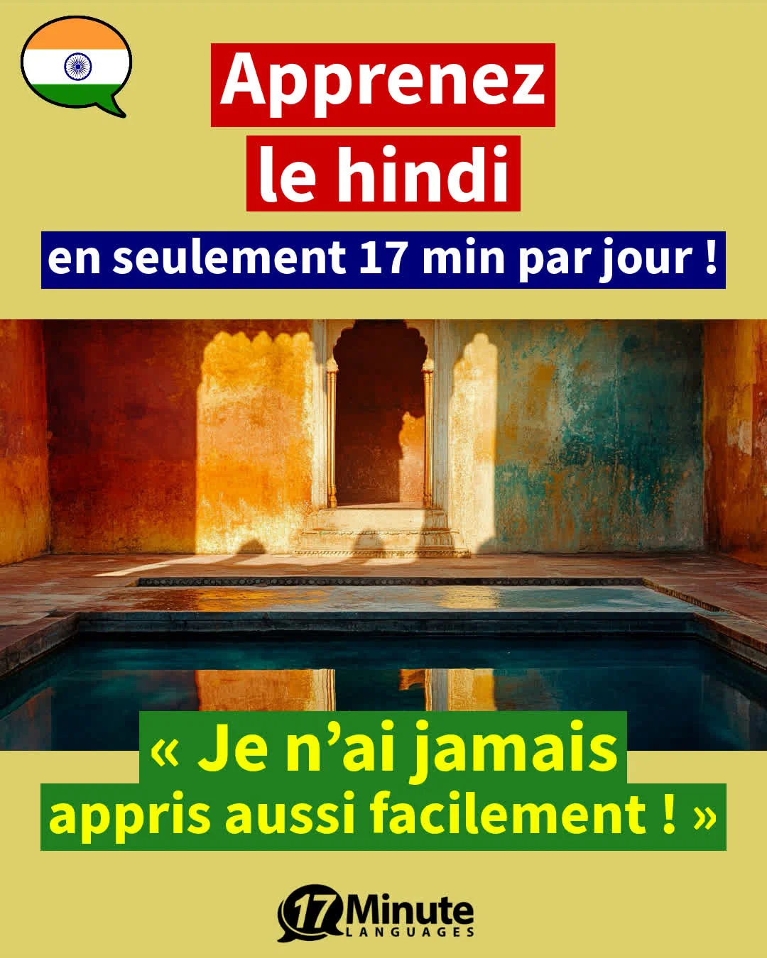 La préparation idéale pour toutes celles et ceux qui souhaitent partir travailler en tant qu'au pair en Inde – apprentissage quotidien