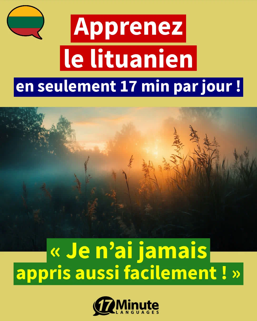  Avec ce programme d'entraînement au vocabualaire spécialisé, vous apprenez environ 2 100 mots de vocabulaire en lituanien et atteignez le niveau d'un locuteur de langue maternelle lituanienne, C1-C2﻿ – apprentissage quotidien