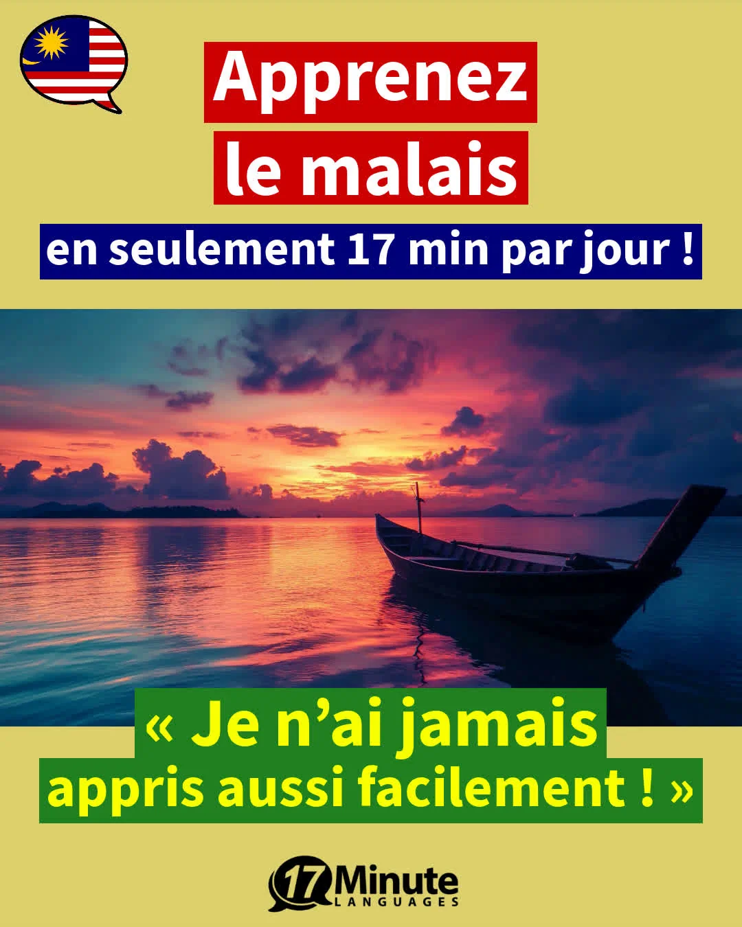 Avec ce programme d'entraînement au vocabualaire spécialisé, vous apprenez environ 2 100 mots de vocabulaire en malais et atteignez le niveau d'un locuteur de langue maternelle malaise, C1-C2﻿ – apprentissage quotidien