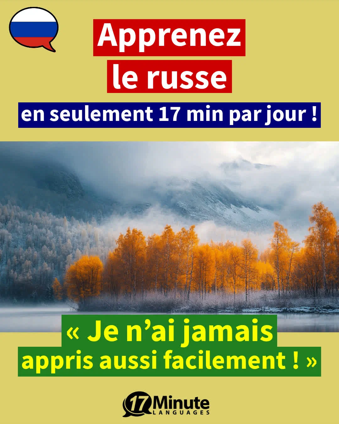 La préparation idéale pour toutes celles et ceux qui souhaitent partir travailler en tant qu'au pair en Russie – apprentissage quotidien