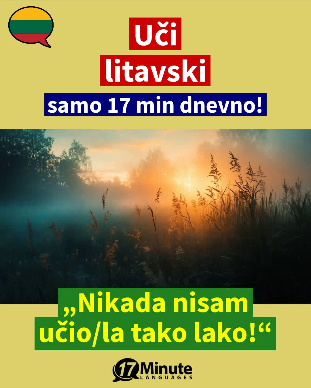 Uz ovu vježbu stručnih izraza, naučit ćete preko 2.100 riječi na litavskom i steći nivo materinjeg jezika C1/C2 – daily learning