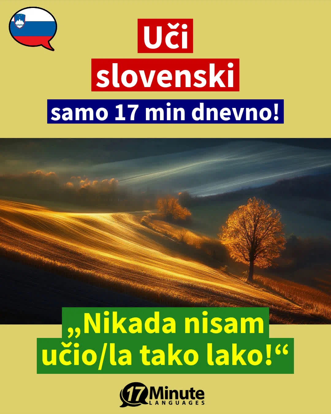 Naučite slovenski brzo i ciljano za specifičnu primjenu – s tematski sortiranim poglavljima za gastronomiju i turizam! – daily learning