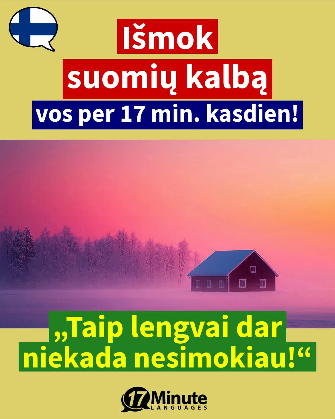 Mokytis suomių kalbą pažengusiems: Išmokite laisvai kalbėti suomių kalba mūsų kurso pagalba! – daily learning