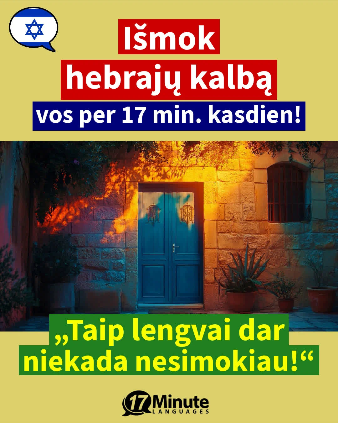 Mokytis hebrajų kalbą pažengusiems: Išmokite laisvai kalbėti hebrajų kalba mūsų kurso pagalba! – daily learning