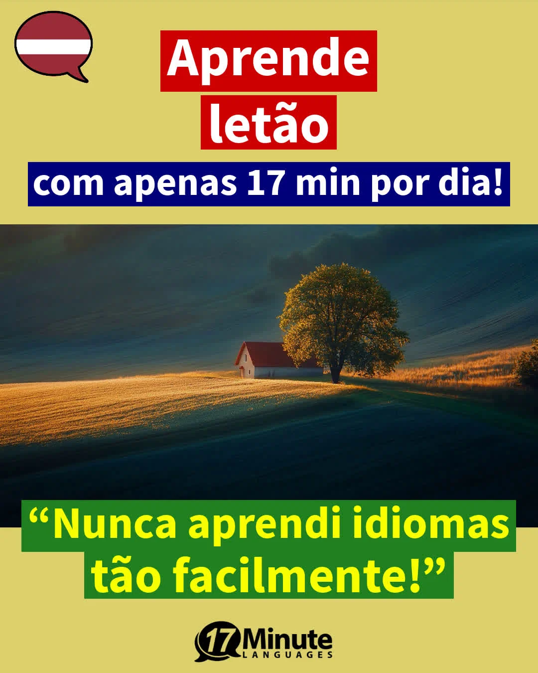 Ensina letão muito mais rapidamente do que com os métodos de ensino convencionais – com apenas 17 minutos de tempo de aprendizagem por dia! – aprendizagem diária