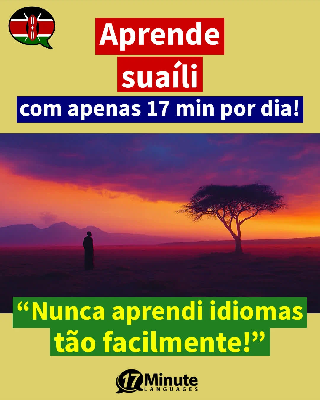 Com este treinador de vocabulário avançado aprenderá mais de 2100 palavras em suaíli e atingirá o nível de um falante nativo C1/C2 – aprendizagem diária